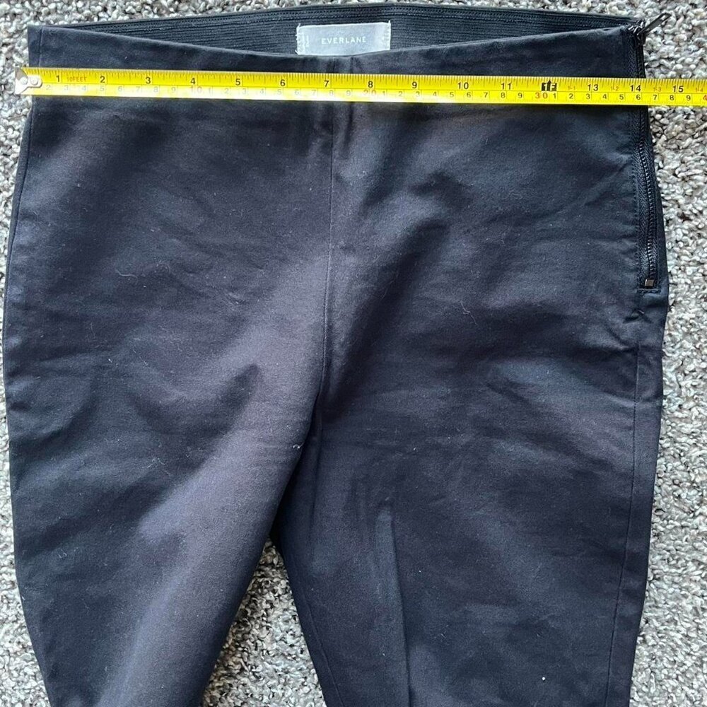 Everlane Black Straight Leg Pants Womens 4 Urban Fashion Casual Everyday Comfort - Picture 5 of 7